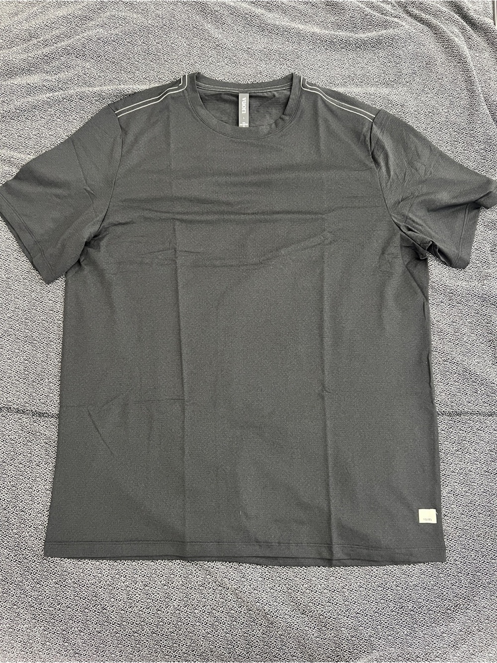 Vuori Men's Black Short Sleeve Performance Crew Tee